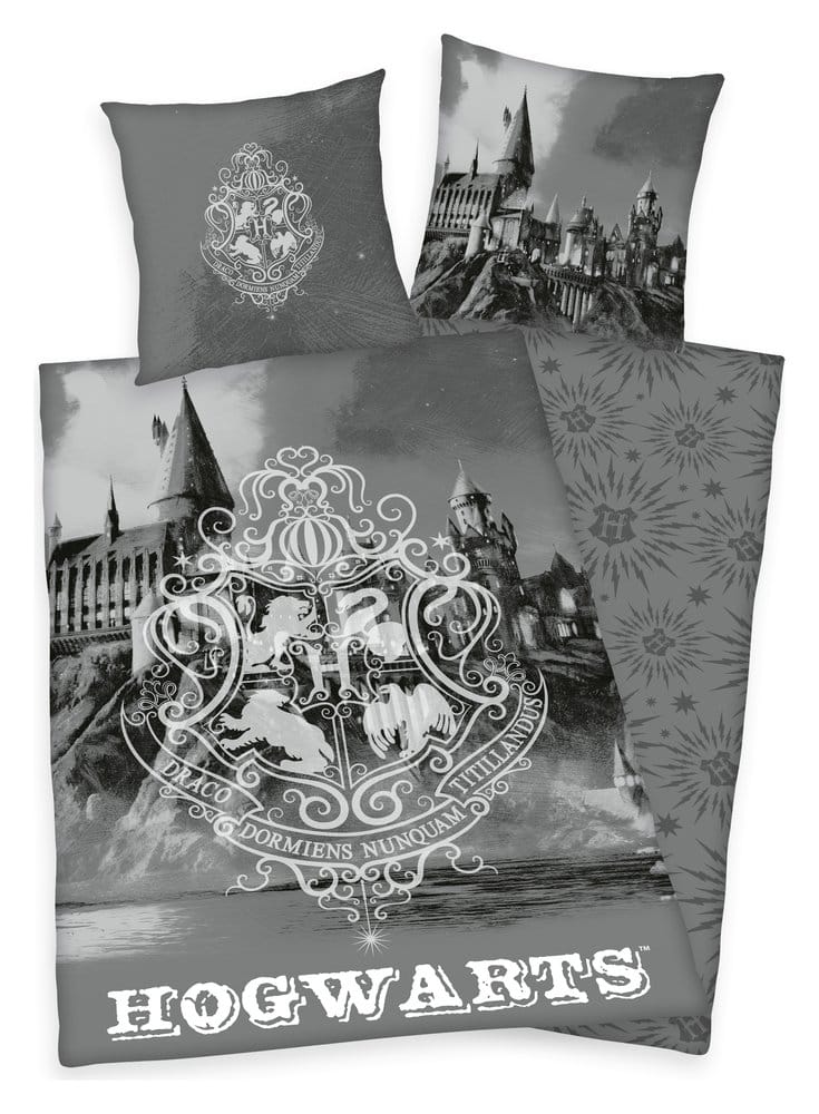 Harry Potter Bettwäsche Hogwarts Gray 135 x 200 cm - Preorder - ETA: 28.12.2026