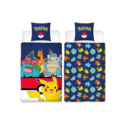 Pokemon Bettwäsche Pokemon blue 135 x 200 cm - Versand: 5-7 Tage nach Bestellung