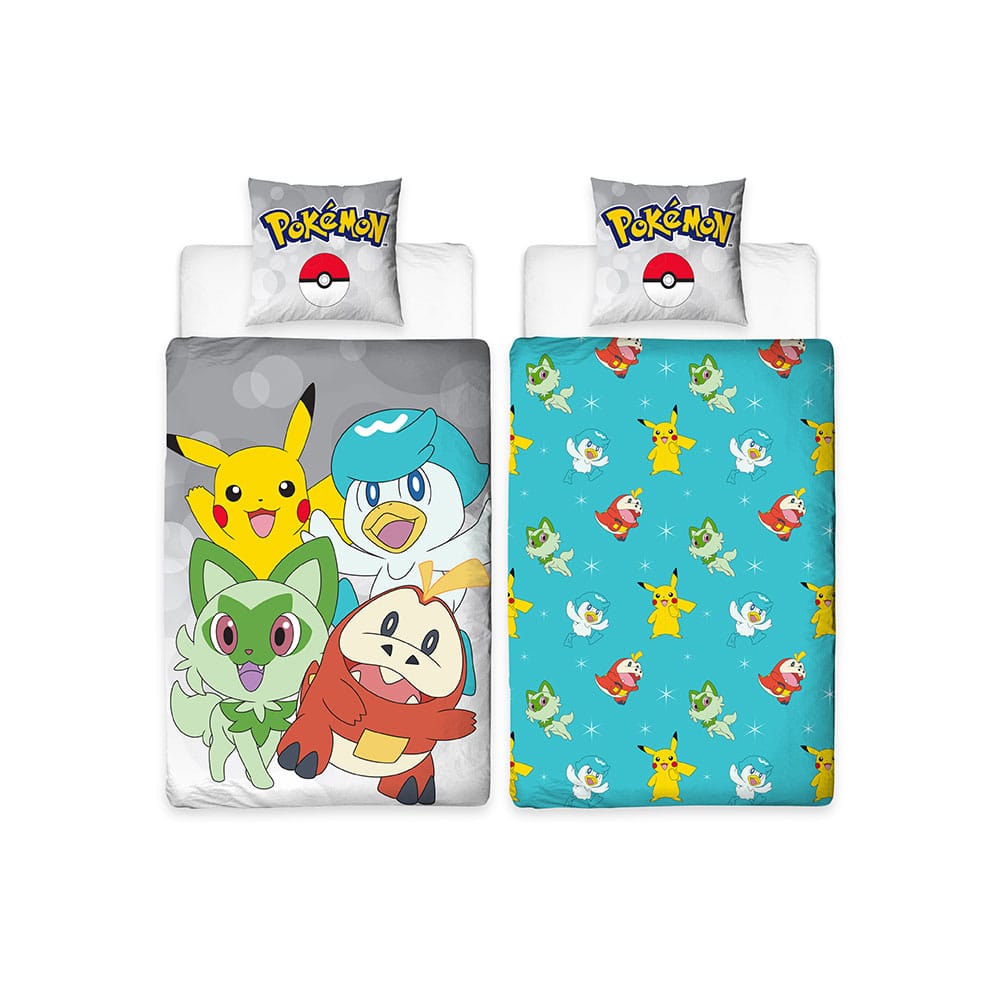 Pokemon Bettwäsche Pokemon light blue 135 x 200 cm - Versand: 5-7 Tage nach Bestellung
