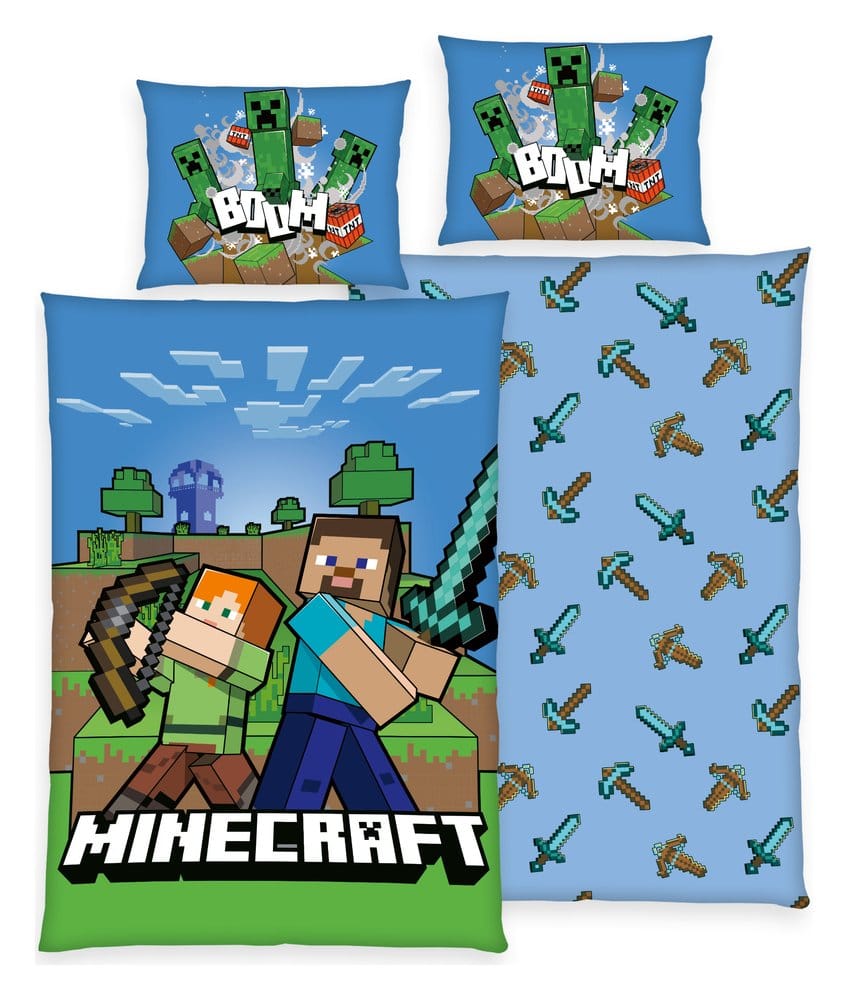 Minecraft Bettwäsche Boom 135 x 200 cm - Preorder - ETA: 26.11.2026
