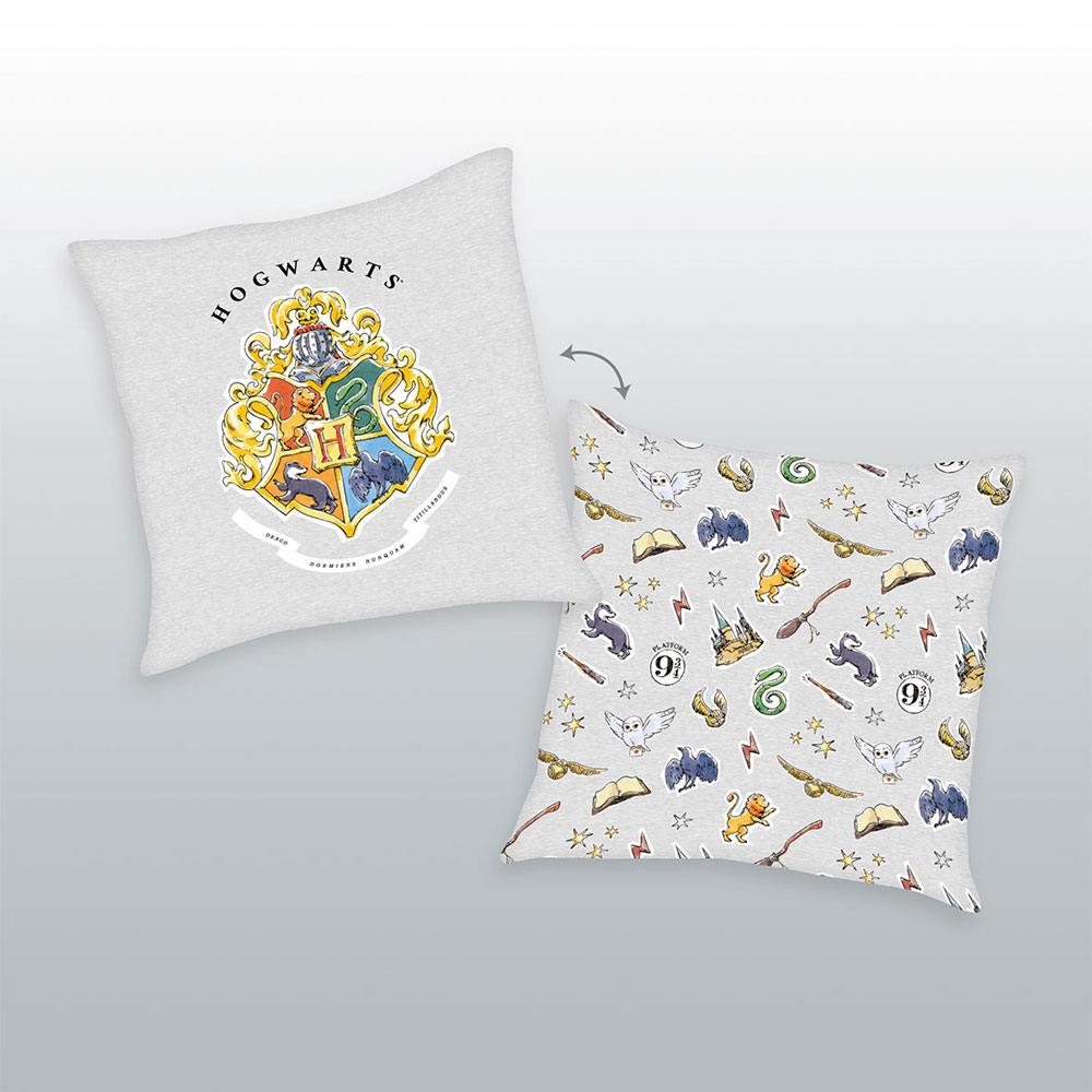 Harry Potter Dekokissen Hogwarts Emblem 40 x 40 cm - Versand: 5-7 Tage nach Bestellung