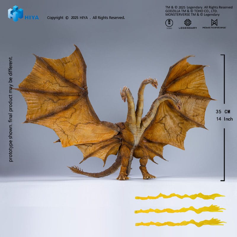 Godzilla: King of the Monsters 2019 Exquisite Basic Actionfigur King Ghidorah 2.0 25 cm         - Versand: 7 Tage nach Bestellung