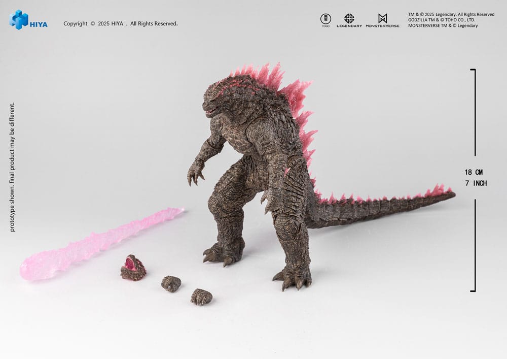 Godzilla x Kong The New Empire Exquisite Basic Actionfigur Heat Ray Godzilla Evolved Ver. 18 cm   - Preorder - ETA: 25.04.2026
