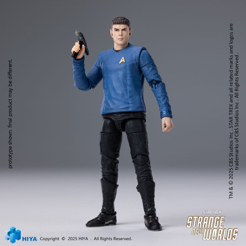 Star Trek Strange New Worlds Exquisite Mini Series Actionfigur 1/18 Spock 11 cm   - Preorder - ETA: 25.05.2026