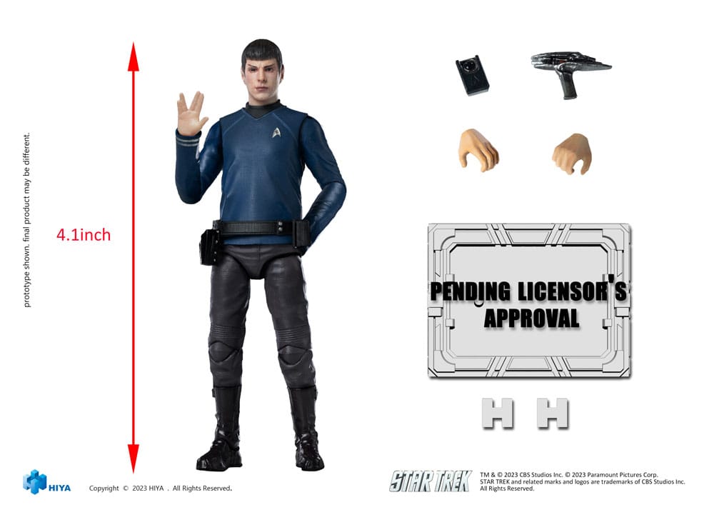 Star Trek Exquisite Mini Actionfigur 1/18 Star Trek 2009 Spock 10 cm - Versand: 5-7 Tage nach Bestellung