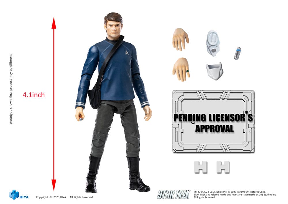 Star Trek Exquisite Mini Actionfigur 1/18 Star Trek 2009 McCoy10 cm - Versand: 5-7 Tage nach Bestellung