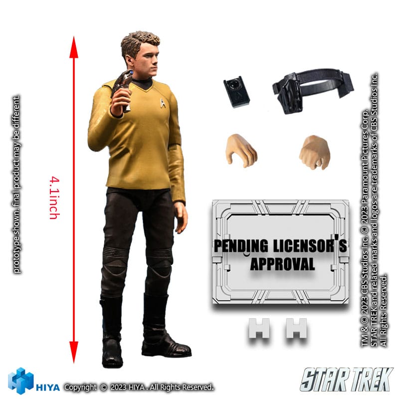 Star Trek Exquisite Mini Actionfigur 1/18 Star Trek 2009 Chekov 10 cm - Versand: 5-7 Tage nach Bestellung