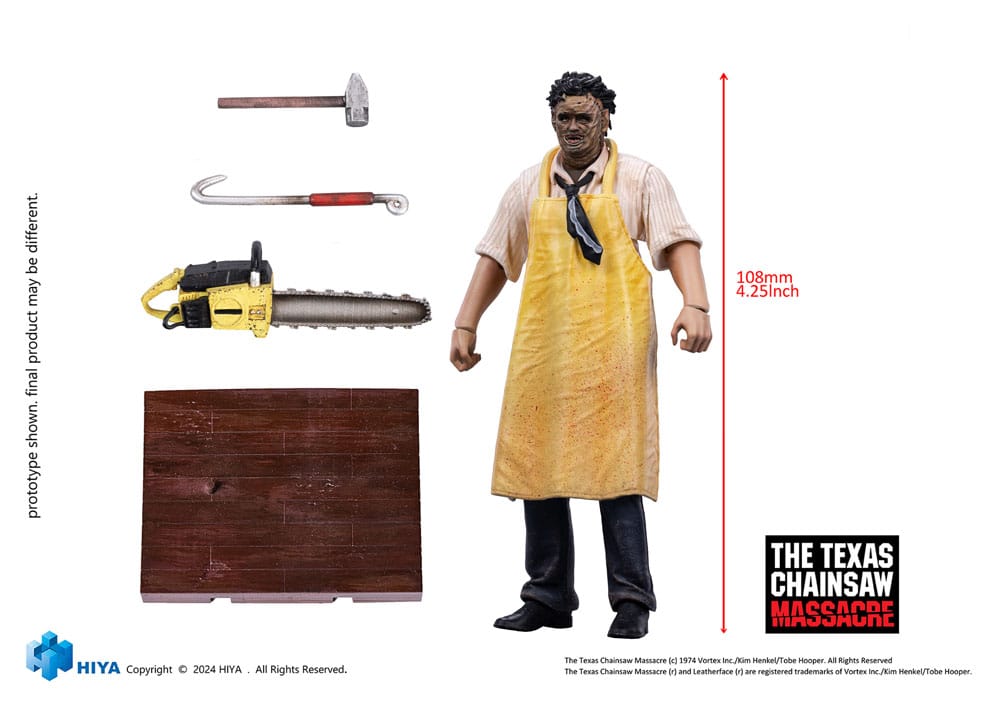 Texas Chainsaw Massacre (1974) Exquisite Mini Actionfigur 1/18 LeatherFace - Killing Mask Standard Ver. 11 cm - Versand: 7 Tage nach Bestellung