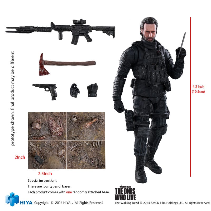 The Walking Dead: The Ones Who Lived Exquisite Mini Actionfigur 1/18 Rick Grimes 11 cm    - Preorder - ETA: 19.02.2026