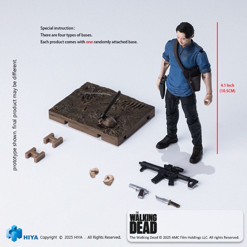 The Walking Dead Exquisite Mini Series Actionfigur 1/18 Glenn 11 cm   - Preorder - ETA: 25.02.2027