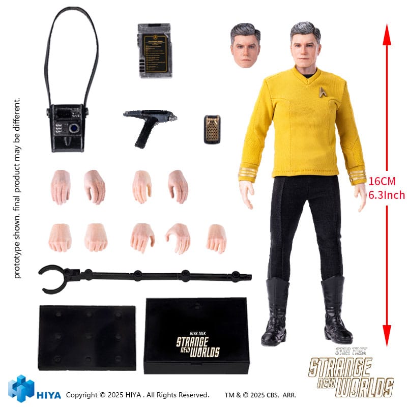 Star Trek Strange New Worlds Exquisite Super Series Actionfigur 1/12 Pike 16 cm     - Preorder - ETA: 25.05.2026