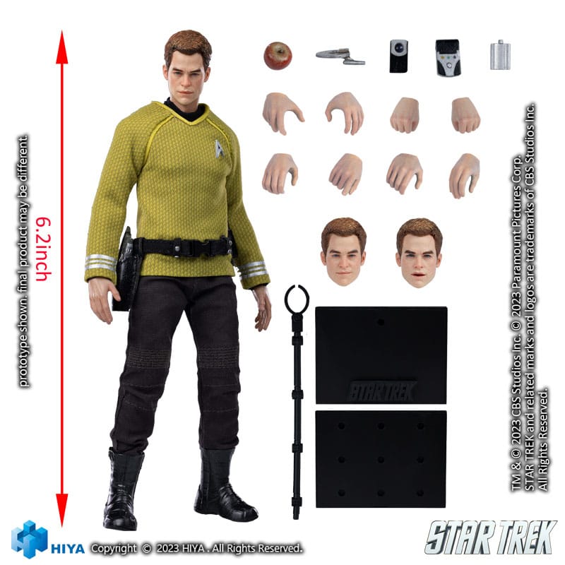Star Trek Exquisite Super Series Actionfigur 1/12 Kirk 16 cm - Versand: 5-7 Tage nach Bestellung