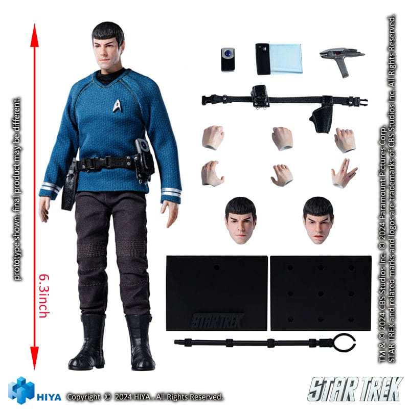 Star Trek 2009 Exquisite Super Series Actionfigur 1/12 Spock 16 cm - Versand: 5-7 Tage nach Bestellung