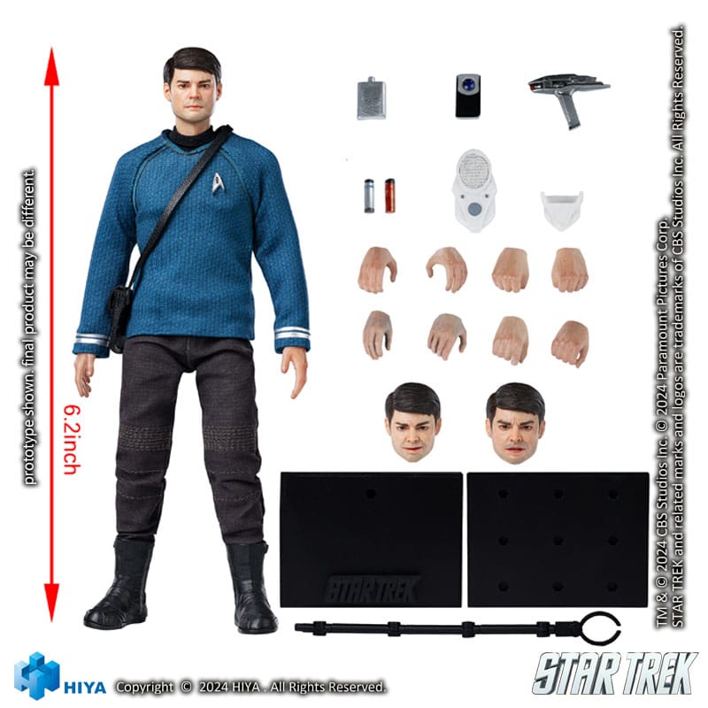 Star Trek 2009 Exquisite Super Series Actionfigur 1/12 McCoy 16 cm - Versand: 5-7 Tage nach Bestellung