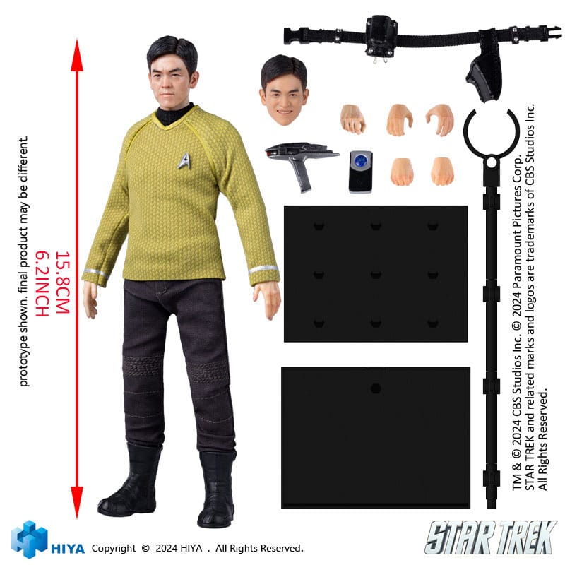Star Trek 2009 Exquisite Super Series Actionfigur 1/12 Sulu 16 cm  - Preorder - ETA: 20.11.2025