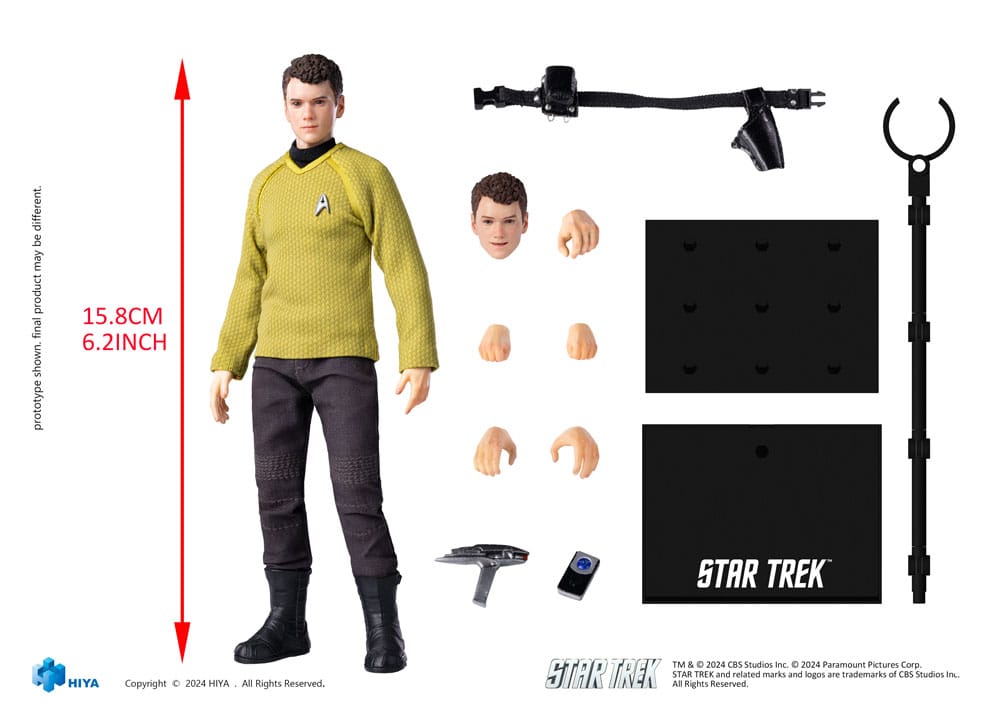 Star Trek 2009 Exquisite Super Series Actionfigur 1/12 Chekov 16 cm - Preorder - ETA: 20.11.2025