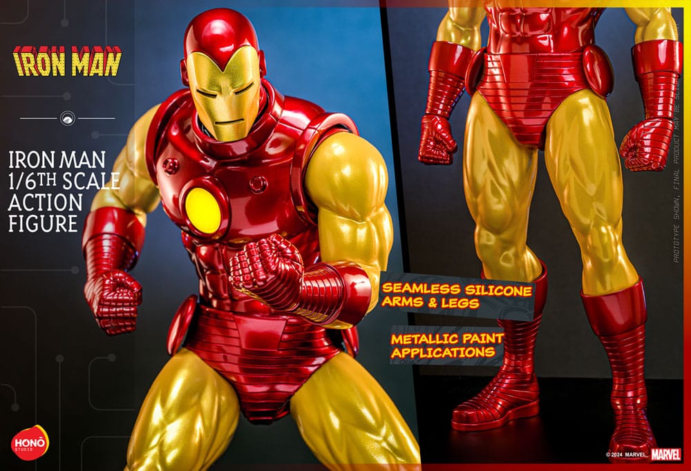 Marvel Actionfigur 1/6 Iron Man 32 cm - Versand: 5-7 Tage nach Bestellung