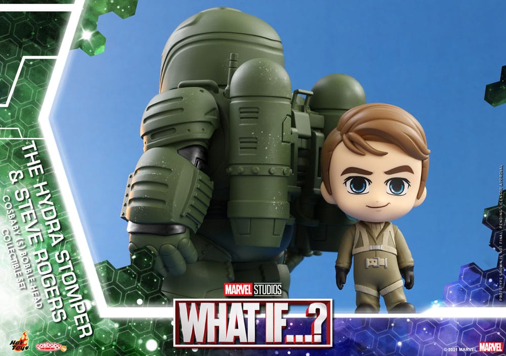 What If...? Cosbaby (S) Minifiguren Hydra Stomper & Steve Rogers 10 cm - Versand: 5-7 Tage nach Bestellung