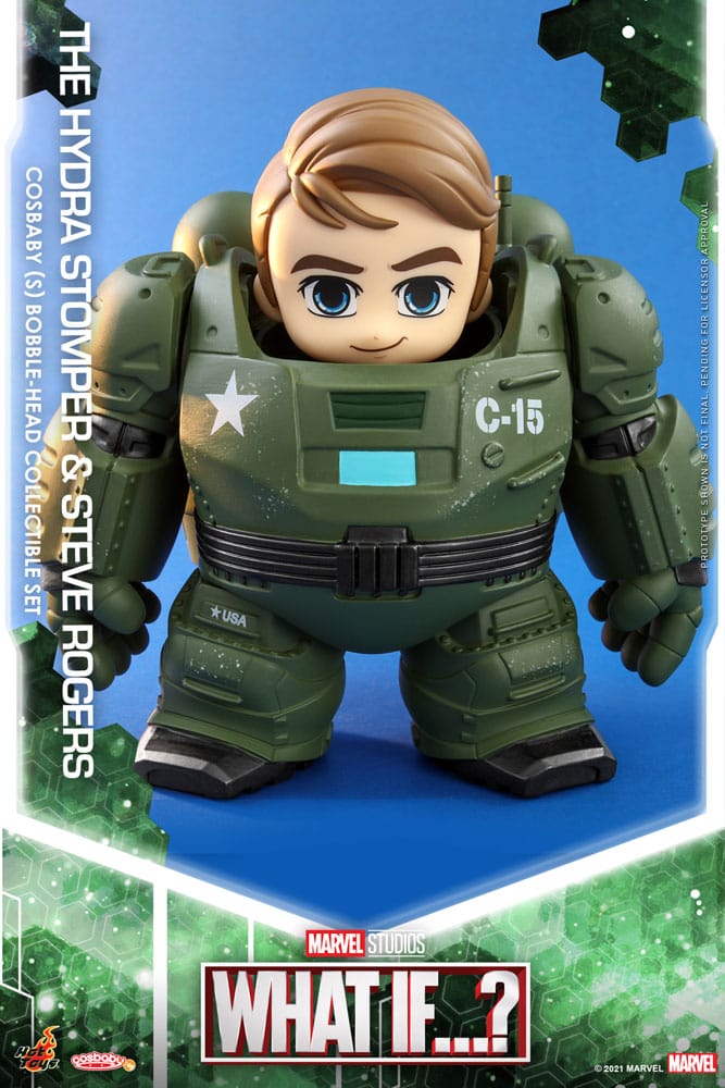 What If...? Cosbaby (S) Minifiguren Hydra Stomper & Steve Rogers 10 cm - Versand: 5-7 Tage nach Bestellung