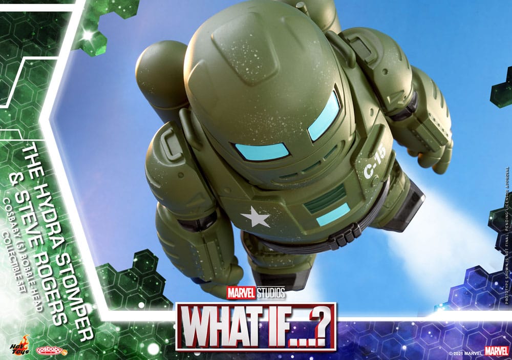 What If...? Cosbaby (S) Minifiguren Hydra Stomper & Steve Rogers 10 cm - Versand: 5-7 Tage nach Bestellung