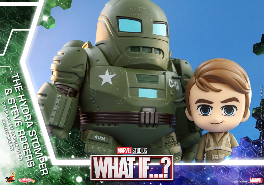 What If...? Cosbaby (S) Minifiguren Hydra Stomper & Steve Rogers 10 cm - Versand: 5-7 Tage nach Bestellung