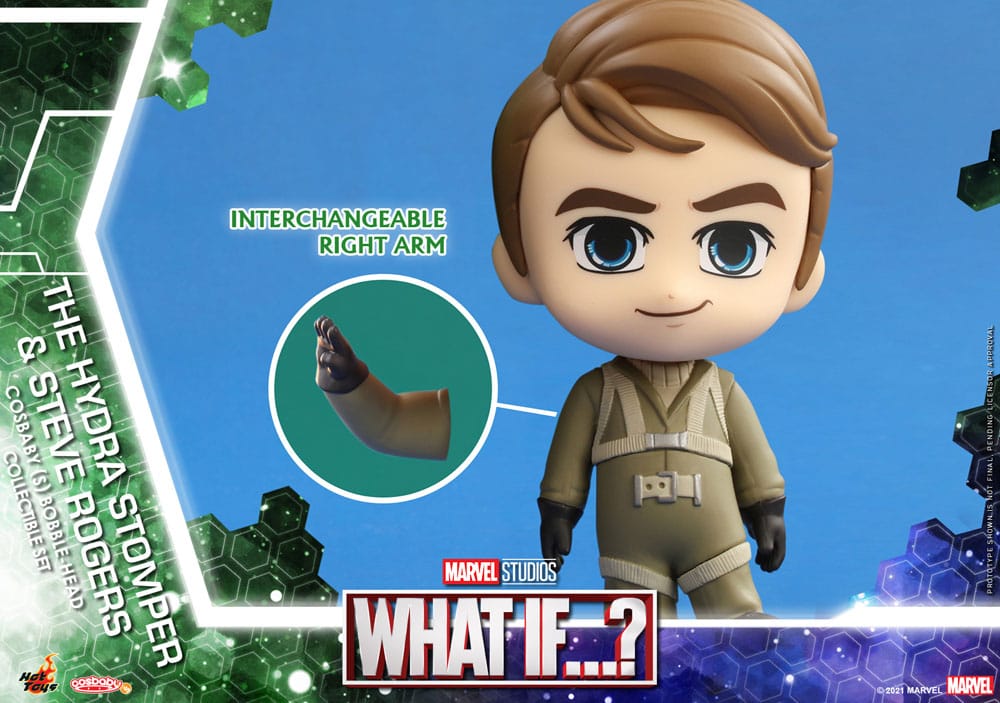 What If...? Cosbaby (S) Minifiguren Hydra Stomper & Steve Rogers 10 cm - Versand: 5-7 Tage nach Bestellung