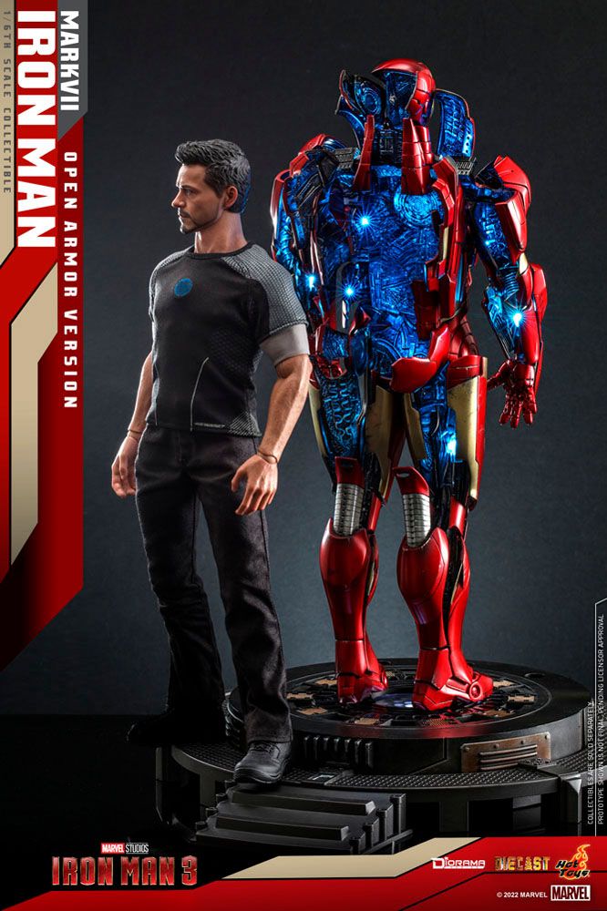 Iron Man 3 Diorama 1/6 Iron Man Mark VII (Open Armor Version) 32 cm - Versand: 5-7 Tage nach Bestellung