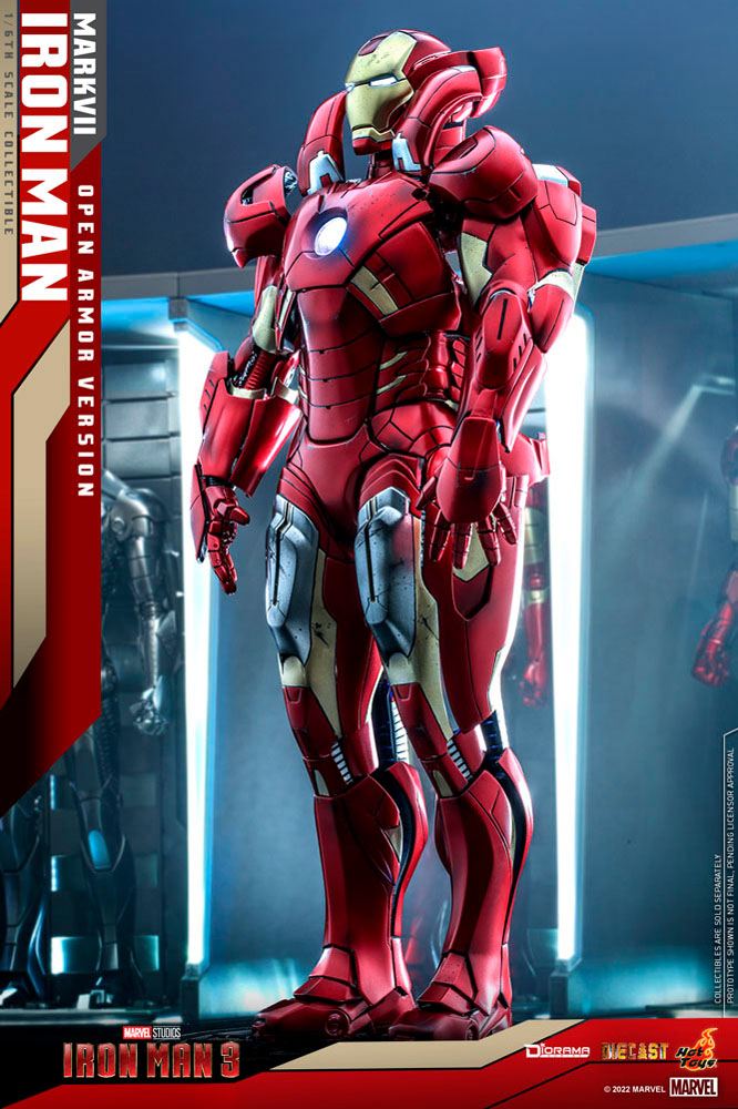 Iron Man 3 Diorama 1/6 Iron Man Mark VII (Open Armor Version) 32 cm - Versand: 5-7 Tage nach Bestellung