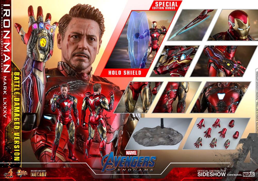 Avengers: Endgame Movie Masterpiece Diecast Actionfigur 1/6 Iron Man Mark LXXXV (Battle Damaged Version) Special Edition 32 cm - Preorder - ETA: 25.11.2026