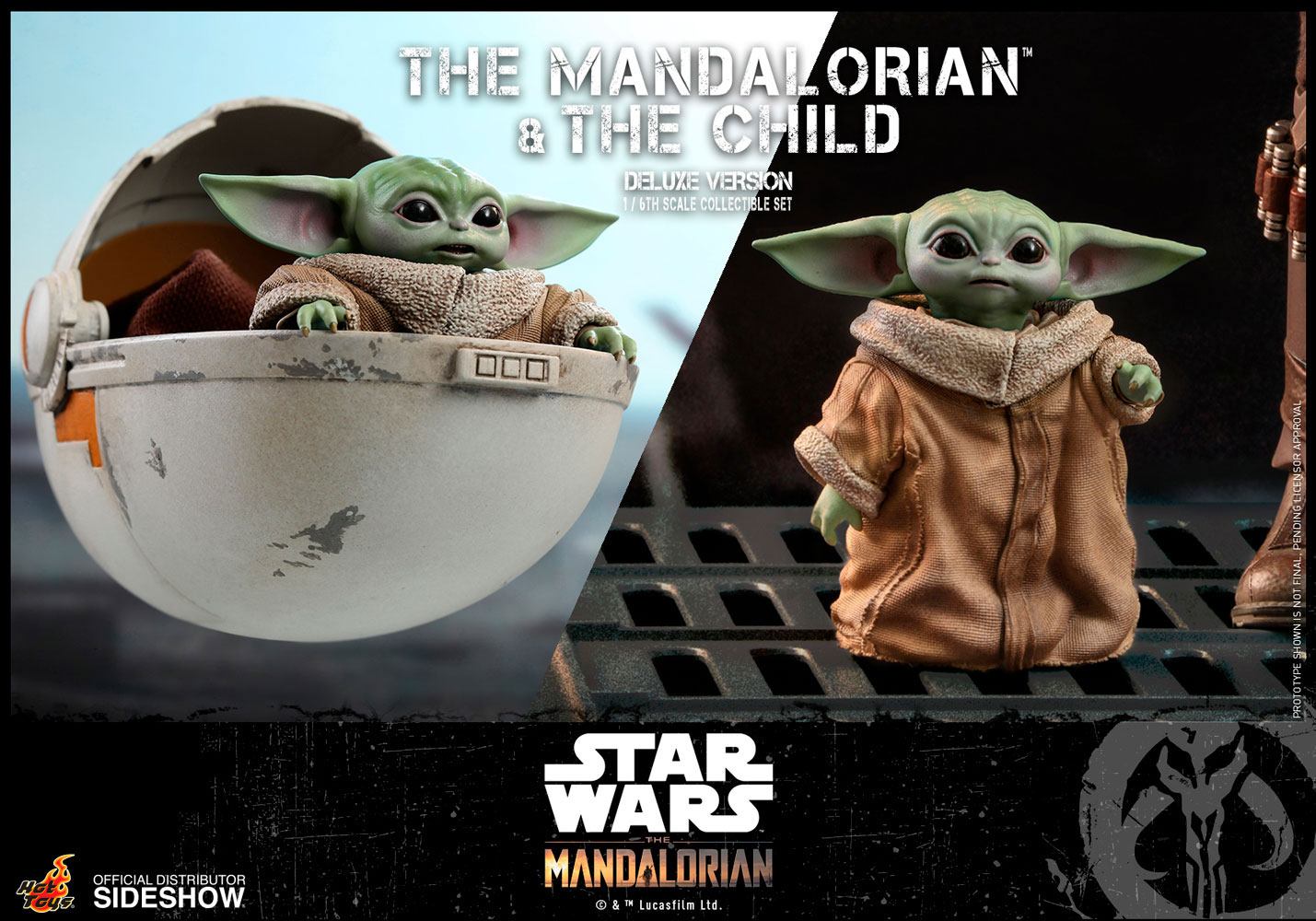Star Wars The Mandalorian Actionfiguren Doppelpack 1/6 The Mandalorian & The Child Deluxe 30 cm - Preorder - ETA: 25.03.2027