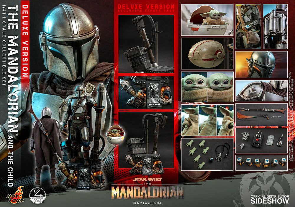 Star Wars The Mandalorian Actionfiguren Doppelpack 1/4 The Mandalorian & The Child Deluxe 46 cm - Preorder - ETA: 24.07.2026