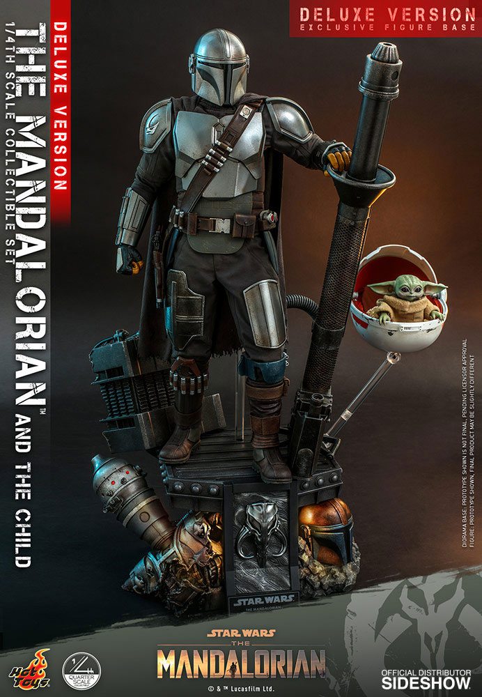 Star Wars The Mandalorian Actionfiguren Doppelpack 1/4 The Mandalorian & The Child Deluxe 46 cm - Preorder - ETA: 24.07.2026