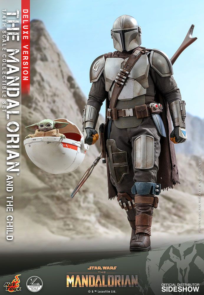 Star Wars The Mandalorian Actionfiguren Doppelpack 1/4 The Mandalorian & The Child Deluxe 46 cm - Preorder - ETA: 24.07.2026
