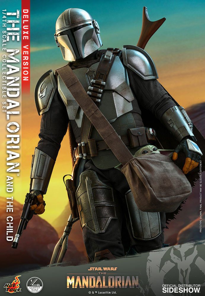 Star Wars The Mandalorian Actionfiguren Doppelpack 1/4 The Mandalorian & The Child Deluxe 46 cm - Preorder - ETA: 24.07.2026