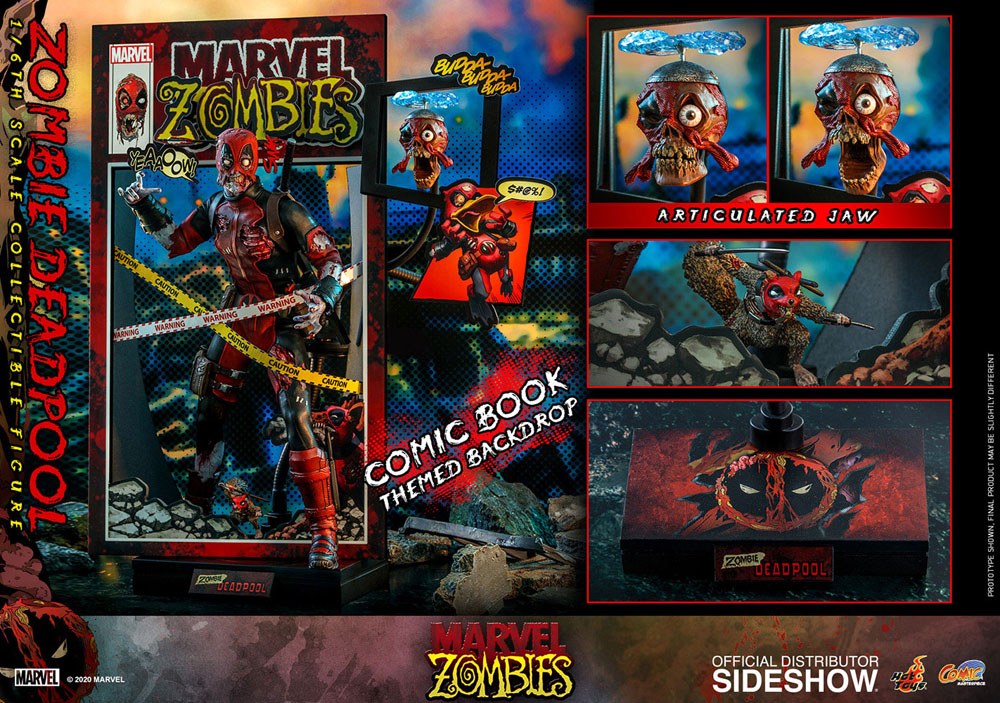 Marvel Zombies Comic Masterpiece Actionfigur 1/6 Zombie Deadpool 31 cm - Versand: 7 Tage nach Bestellung