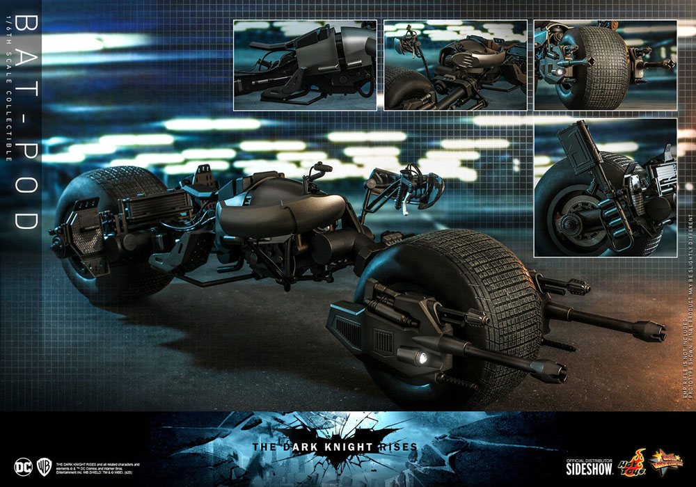 Batman The Dark Knight Rises Movie Masterpiece Fahrzeug 1/6 Bat-Pod 59 cm - Versand: 5-7 Tage nach Bestellung