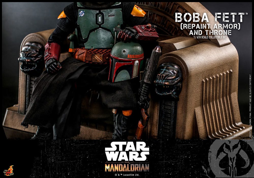 Star Wars: The Mandalorian Actionfigur 1/6 Boba Fett Repaint Armor and Throne Special Edition 30 cm - Versand: 5-7 Tage nach Bestellung