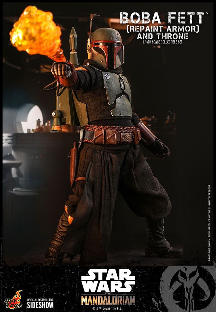 Star Wars: The Mandalorian Actionfigur 1/6 Boba Fett Repaint Armor and Throne Special Edition 30 cm - Versand: 5-7 Tage nach Bestellung