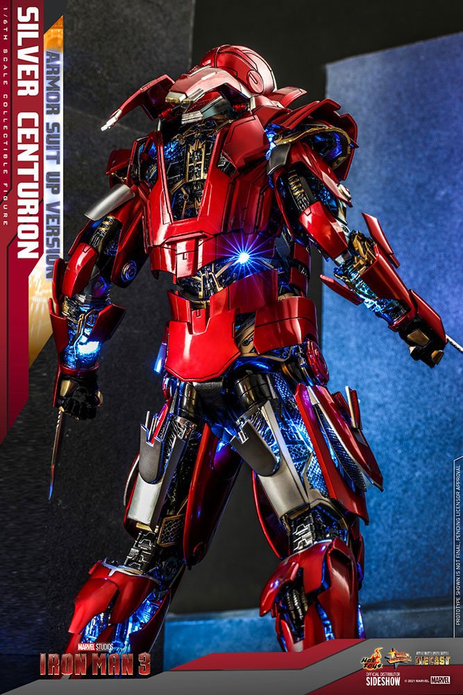 Iron Man 3 Movie Masterpiece Actionfigur 1/6 Silver Centurion (Armor Suit Up Version) 32 cm - Versand: 5-7 Tage nach Bestellung