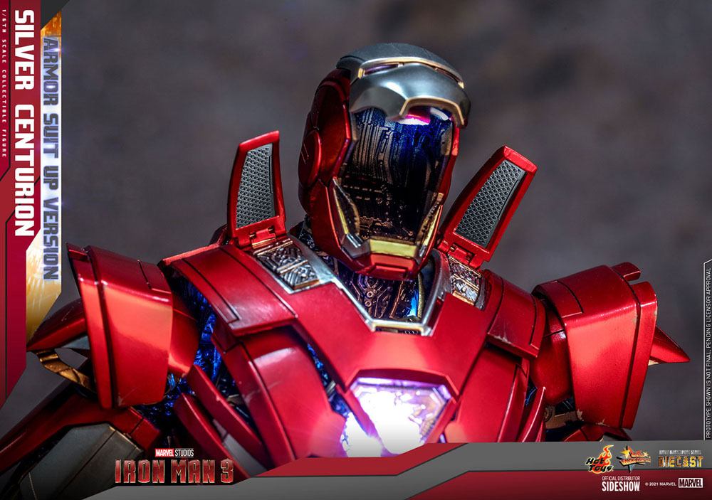 Iron Man 3 Movie Masterpiece Actionfigur 1/6 Silver Centurion (Armor Suit Up Version) 32 cm - Versand: 5-7 Tage nach Bestellung