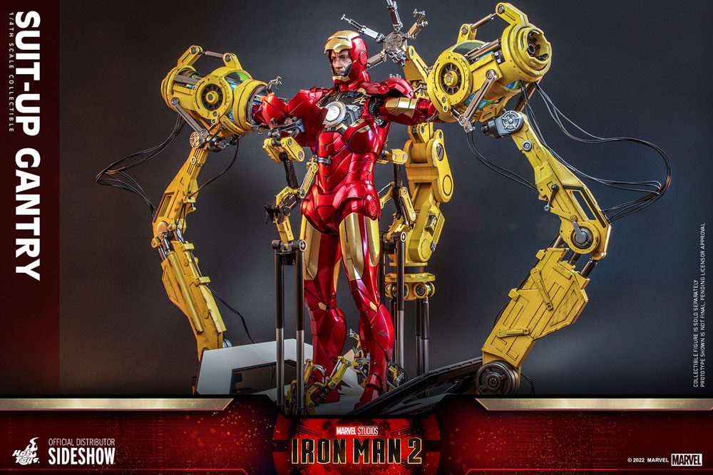 Iron Man 2 Accessories Collection Series Zubehör-Set Iron Man Suit-Up Gantry - Preorder - ETA: 30.10.2025
