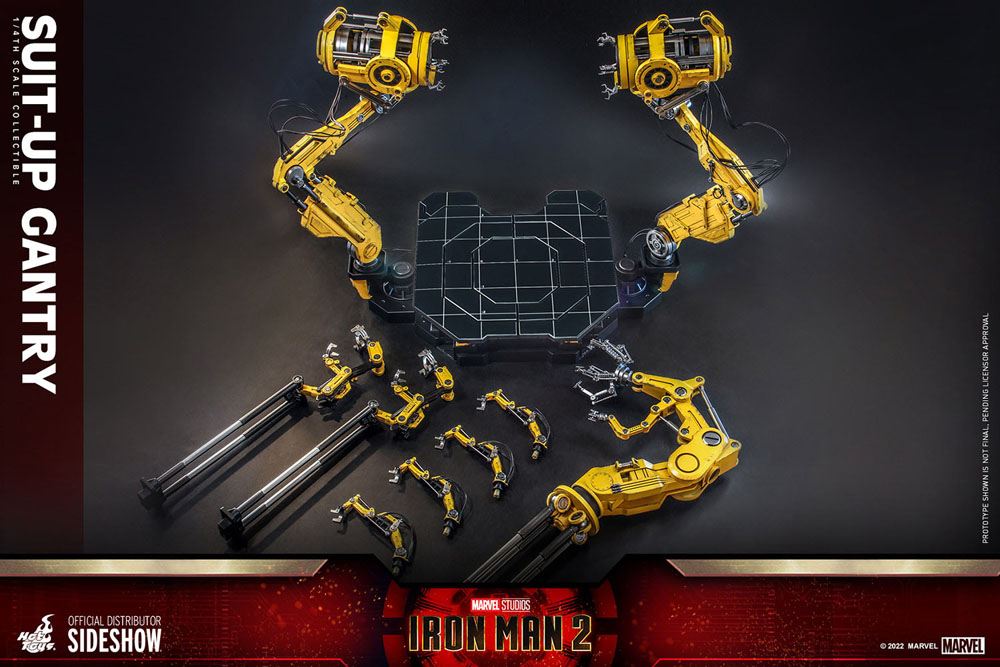 Iron Man 2 Accessories Collection Series Zubehör-Set Iron Man Suit-Up Gantry - Preorder - ETA: 30.10.2025