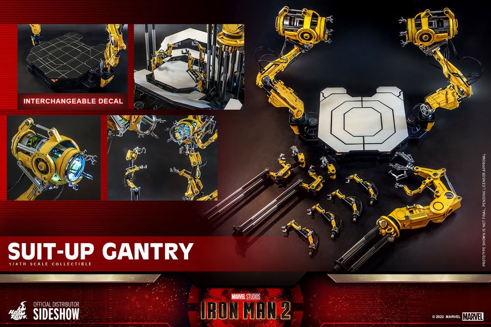 Iron Man 2 Accessories Collection Series Zubehör-Set Iron Man Suit-Up Gantry - Preorder - ETA: 30.10.2025