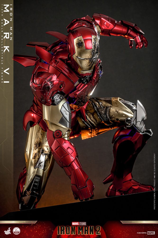 Iron Man 2 Actionfigur 1/4 Iron Man Mark VI 48 cm - Versand: 5-7 Tage nach Bestellung