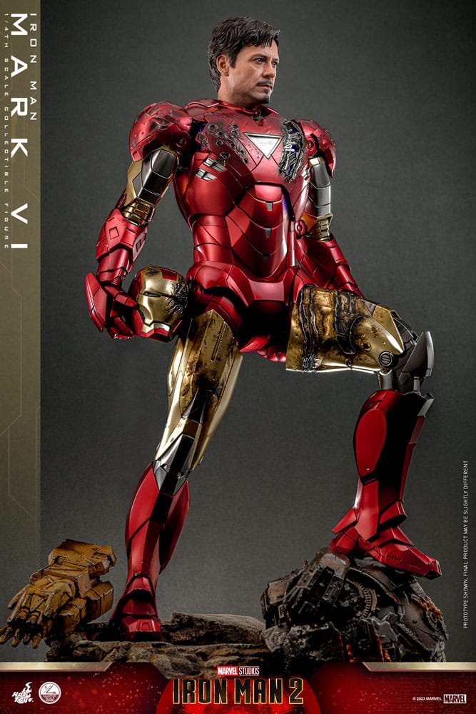 Iron Man 2 Actionfigur 1/4 Iron Man Mark VI 48 cm - Versand: 5-7 Tage nach Bestellung