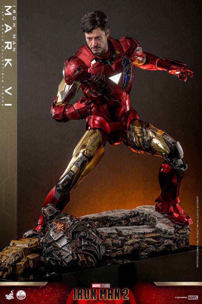 Iron Man 2 Actionfigur 1/4 Iron Man Mark VI 48 cm - Versand: 5-7 Tage nach Bestellung