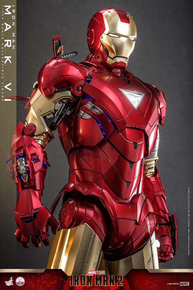 Iron Man 2 Actionfigur 1/4 Iron Man Mark VI 48 cm - Versand: 5-7 Tage nach Bestellung