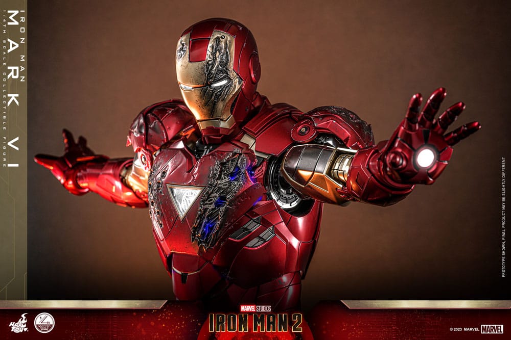 Iron Man 2 Actionfigur 1/4 Iron Man Mark VI 48 cm - Versand: 5-7 Tage nach Bestellung
