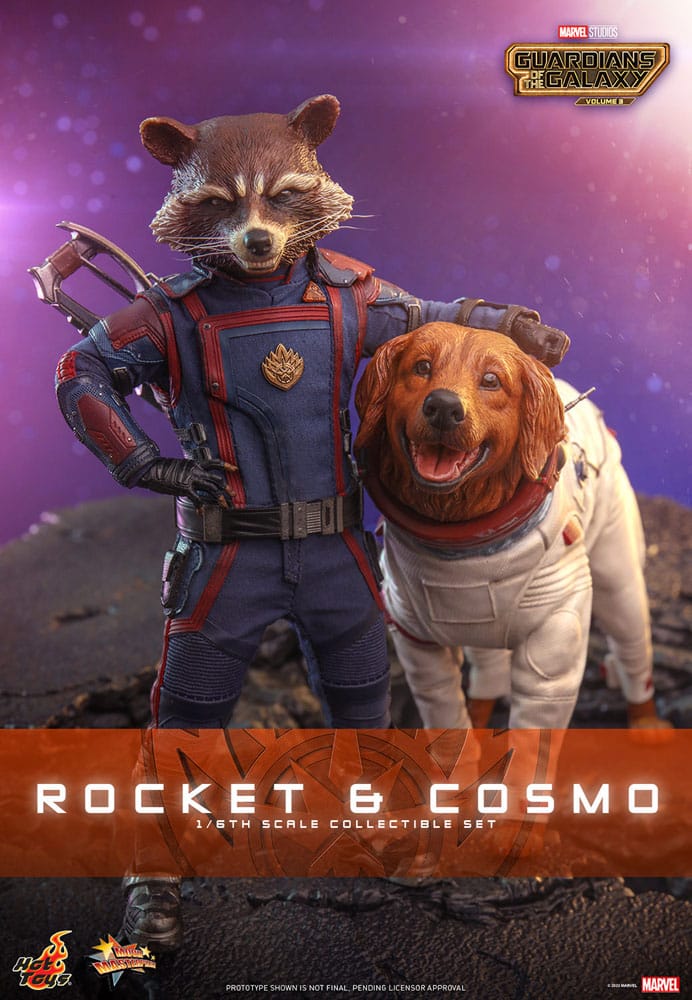 Guardians of the Galaxy Vol. 3 Movie Masterpiece Actionfiguren 1/6 Rocket & Cosmo 16 cm - Preorder - ETA: 20.01.2026