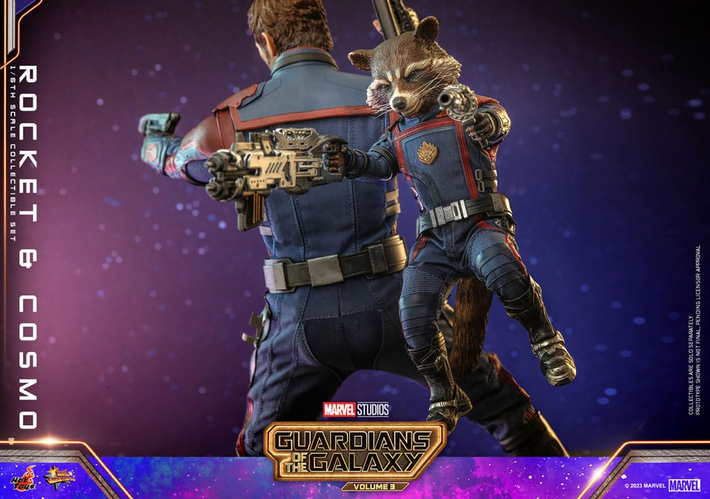Guardians of the Galaxy Vol. 3 Movie Masterpiece Actionfiguren 1/6 Rocket & Cosmo 16 cm - Preorder - ETA: 20.01.2026